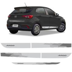 Imagem de Kit Faixa Fiat Argo 2021 Adesivo Lateral/traseiro Decorativo