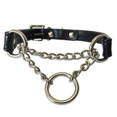 Imagem de Coleira Feminina Couro Corrente Choker Gargantilha Steampunk Altgirl G