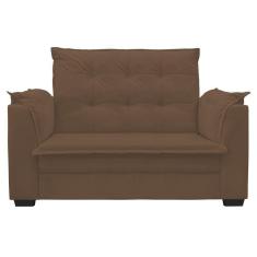 Imagem de Sofá 2 Lugares Confortável Luxo 1,40m Marrocos Bellamado Marrom