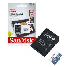 Imagem de Cartão de Memória - Sandisk Micro SD 128GB Ultra Com Adaptador ? SDSQUNS-128G-GN6TA