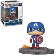 Imagem de Funko Pop Marvel Avengers 589 Captain America Assemble Deluxe
