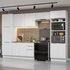 Imagem de Armário de Cozinha Completa 330cm Branco Stella Madesa 02