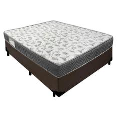 Imagem de Cama Box Casal Sintético + Colchão De Espuma D33 - Sereneprime - 138cm marrom