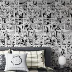 Imagem de Papel De Parede Adesivo Lavável Quarto Mangá Bleach Anime