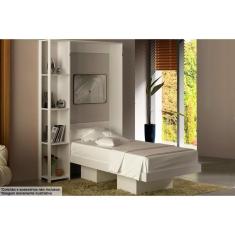 Imagem de Cama Solteiro Articulada Dobrável Multifuncional Cm8013 Branco - Tecno Mobili