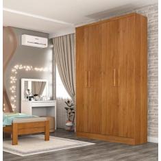 Imagem de Guarda Roupa Solteiro 4 Portas 2 Gavetas Amsterdam Tcil Móveis Cinamomo