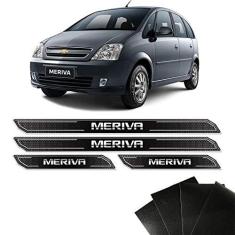 Imagem de Kit Soleira Diamante Meriva 2003/2012 Com Protetor De Porta