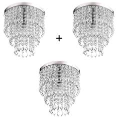 Imagem de Kit 3 Lustres De Cristal Acrilico Manucrillic Maravilhoso!