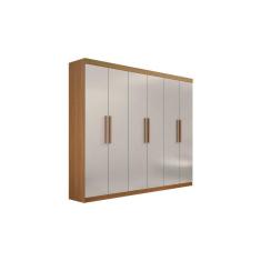 Imagem de Guarda Roupa 6 Portas Leblon Cinamomo com Off white D`Doro