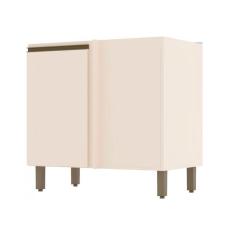 Imagem de Balcão Henn Connect 1 Porta Canto Reto Off White