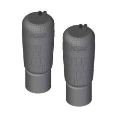 Imagem de Bolsa Pneumática Susp Eixo c Sensor Axor/Actros Import 2 Un - Fabbof C