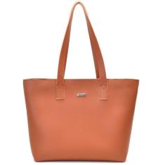 Imagem de Bolsa Sacola Feminina Ombro Lateral Alça Fixa Fecho Pressao