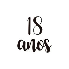 Imagem de Adesivo para balão 18 anos