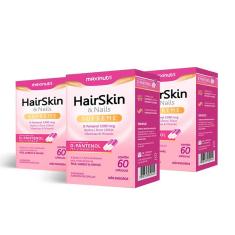 Imagem de 03 Unidades HairSkin Supreme com D-Pantenol 60 Capsulas Loja Maxinutri