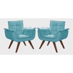 Imagem de Kit 2 Poltronas Chesterfield Luxo Opala sala/recepão/escritório  thifany