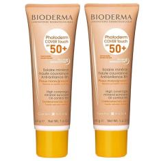 Imagem de Bioderma Photoderm Cover Touch Kit com 2 Unidades – Protetor Solar Facial com Cor FPS50+ – Dourado 4-Unissex