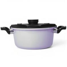 Imagem de Panela De Pressão De Indução Em Alumínio Cerâmico 6L 24cm (Roxo)
