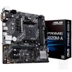 Imagem de Placa Mãe Asus Prime A520M-E - (LGA 1200 DDR4 4600 O.C) - Chipset AMD A520 - USB 3.2 - Slot M.2