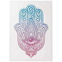 Imagem de Arte Maníacos Quadro Decorativo em Tela Canvas Hamsa Mão de Fátima - 65x46cm