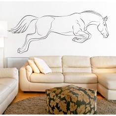Imagem de Adesivo Decorativo Para Quarto Sala Animal Cavalo pulando
