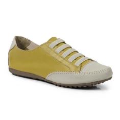 Imagem de Tênis Casual Em Couro Hfast Shoes Com Elástico Costura Manual E Sola B