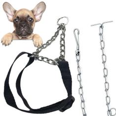 Imagem de Coleira Cao Cachorro Ajustavel Semi Enforcadora Aço Zincado