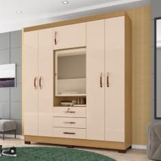 Imagem de Guarda Roupas Capelinha 6 Portas E 3 Gavetas Gales Carvalho Americano/