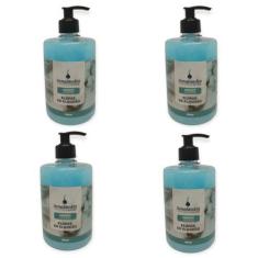 Imagem de Kit 4 Sabonete Líquido Flor Algodão 500ml Senalândia - Envio Já