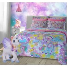 Imagem de Jogo De Cama Completo Infantil Kids Cama Casal Padrão Malha Antialérgi