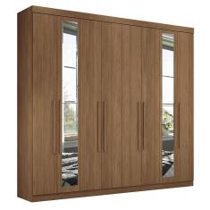 Imagem de Guarda Roupa Casal Master New 8.4 8 Portas com Espelho - Santos Andirá Jatobá