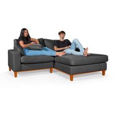 Imagem de Sofá 2 Lugares Paris Living Com Chaise Essencial Estofados