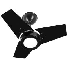 Imagem de Ventilador De Teto Venti-Delta Fit Led 3 Pás Preto 6000K Luz Branca 220V