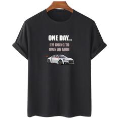 Imagem de Camiseta feminina algodao Frase Um Dia Eu Vou Ter Um Audi