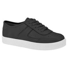 Imagem de Tênis Feminino Casual Napa Preto Branco Moleca 5712.320-Feminino