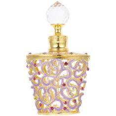 Imagem de Frasco de perfume vintage vazio frascos de perfume egípcio 10ml recipiente de perfume recarregável óleo essencial garrafa de viagem frasco de perfume decorativo frascos de perfume de vidro para viagen