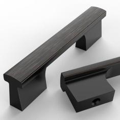 Imagem de Asidrama Pacote com 10 puxadores de armário de cozinha de bronze polido a óleo de 76 mm, puxadores de armário de cozinha para puxadores de gaveta de armário