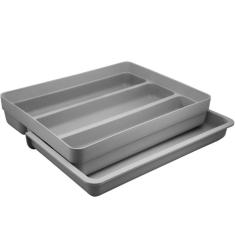 Imagem de Organizador de Utensílios com Extensor Logic em PP cor Chumbo Fechado OU