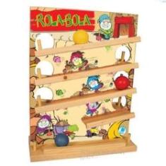 Imagem de Rola Bola de Madeira Brinquedo Educativo