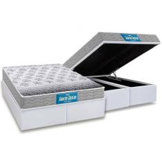 Imagem de Cama Box Baú Queen: Colchão Anatômico Probel D45 / EP Guarda Costas PróExtreme + Base CRC Courano White(158x198)