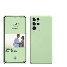 Imagem de Capas quadradas de silicone líquido para Samsung S22 S21 S20 FE Plus Note 10 20 Ultra A32 A42 A52S A72 A53 A13 5G Capa macia à prova de choque, verde, para S20 FE