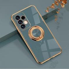 Imagem de Capa para Samsung A72 A52 A42 A32 5G Ring Stand Phone Back Cover para Galaxy S22 Ultra S21 FE S20 Plus Note 20 10, cinza, para Samsung S10 Plus