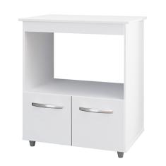 Imagem de Balcao Multiuso Com Tampo 83 Cm 2p Angela Branco Mobbs