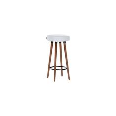 Imagem de Banqueta Moderna Alta Roma Slim Branco 70cm