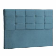 Imagem de Cabeceira Queen Jordania 160 CM Suede  Turquesa- D A Decor