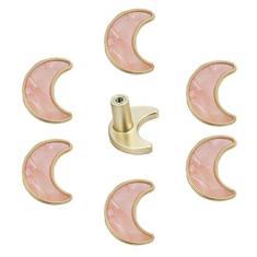 Imagem de Xinally 8 peças puxadores de cômoda em forma de lua, puxadores em forma de estrela, design de lua estrela nuvem puxadores de gaveta para armário de cozinha, gaveta, armário, cômoda, guarda-roupa,