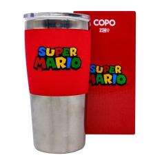 Imagem de Copo Viagem Max Logo Super Mario Bros Nintendo 450ml