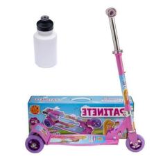 Imagem de Patinete Dm Toys Radical New Top Rosa P/ Crianças + Squeeze