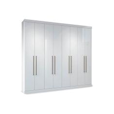 Imagem de Guarda Roupa 8 Portas e 4 Gavetas Master Vip 8.4 Branco - Santos Andirá