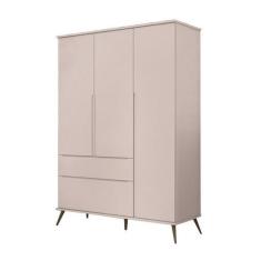 Imagem de Guarda Roupa Retro Mariana 3 Portas Rosê - Fbaby - Phoenix Baby
