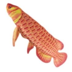 Imagem de Peixe Carpa de Pelúcia Realista Laranja 59 cm Antialérgico